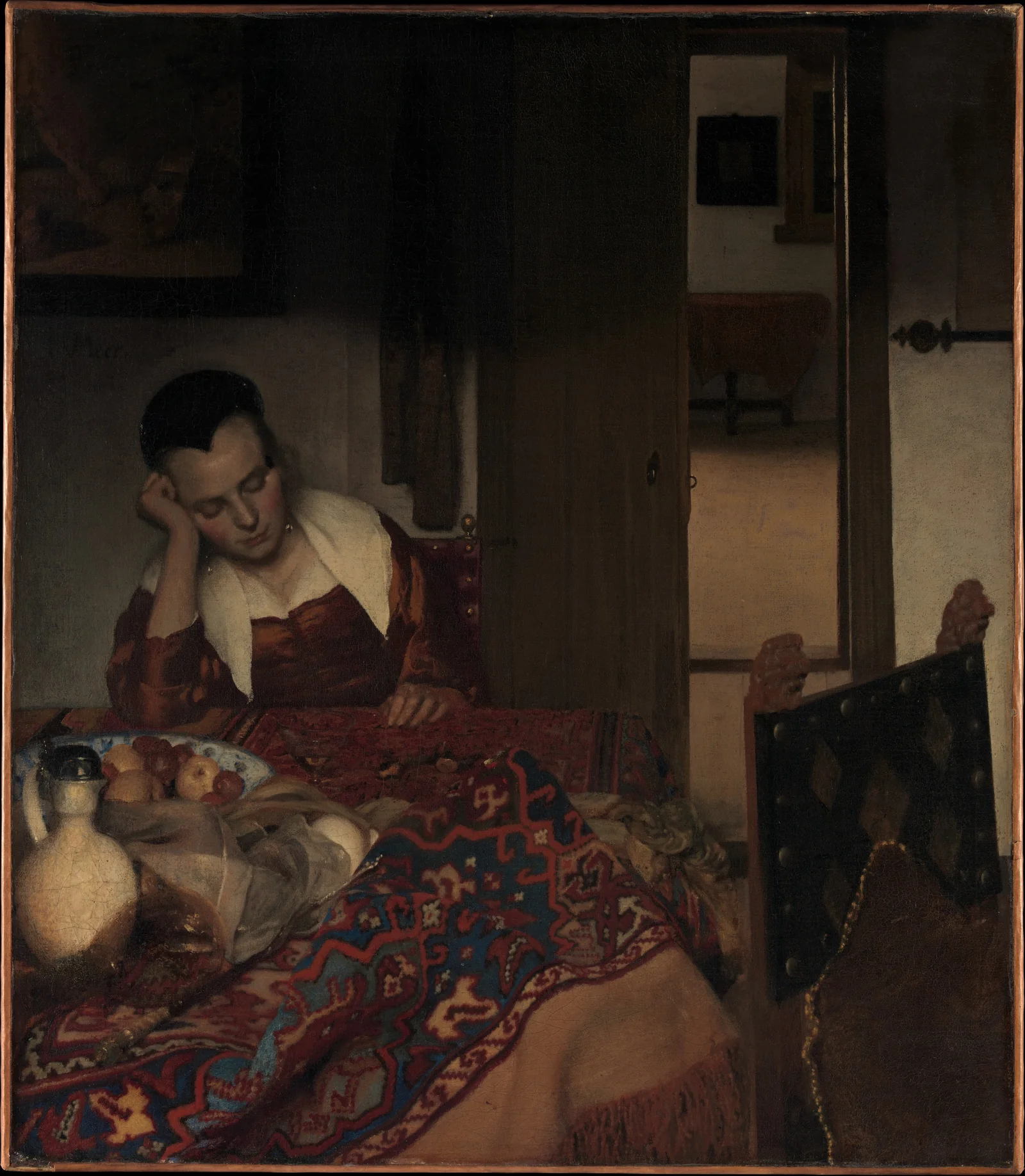 Johannes Vermeer, A Maid Asleep, ca. 1656–57