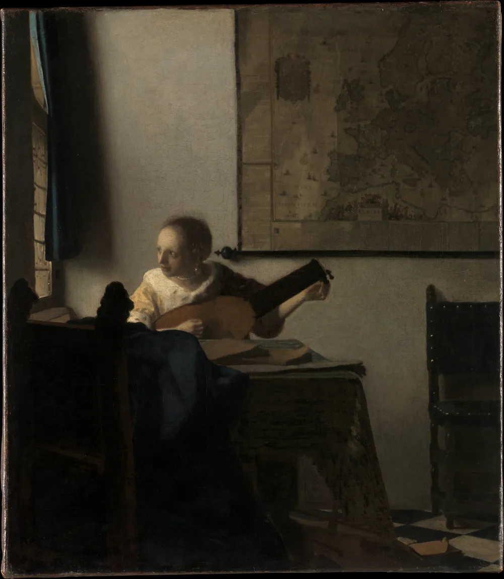 Johannes Vermeer, Young Woman with a Lute, ca. 1662–63